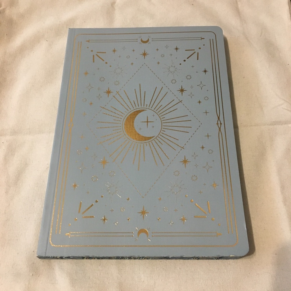 Celestial Moon and Stars Notebook